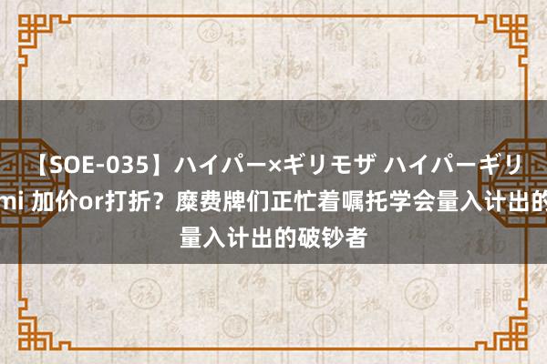 【SOE-035】ハイパー×ギリモザ ハイパーギリモザ Ami 加价or打折？糜费牌们正忙着嘱托学会量入计出的破钞者