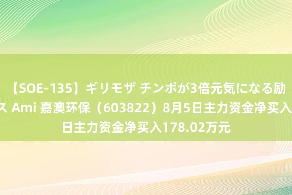 【SOE-135】ギリモザ チンポが3倍元気になる励ましセックス Ami 嘉澳环保（603822）8月5日主力资金净买入178.02万元