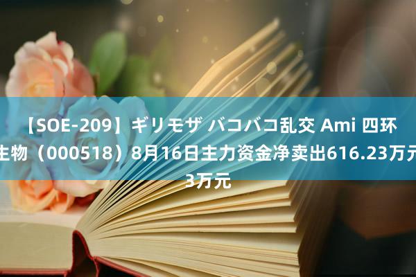 【SOE-209】ギリモザ バコバコ乱交 Ami 四环生物（000518）8月16日主力资金净卖出616.23万元