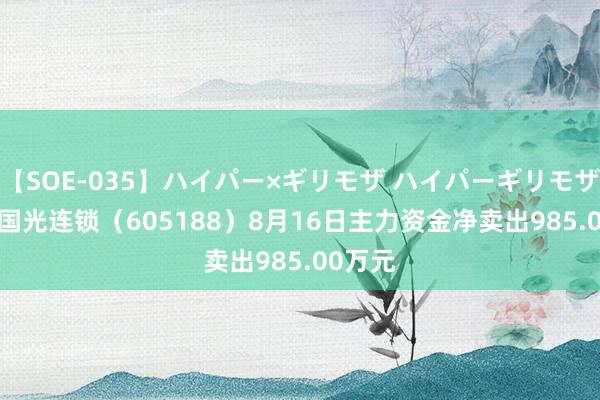 【SOE-035】ハイパー×ギリモザ ハイパーギリモザ Ami 国光连锁（605188）8月16日主力资金净卖出985.00万元