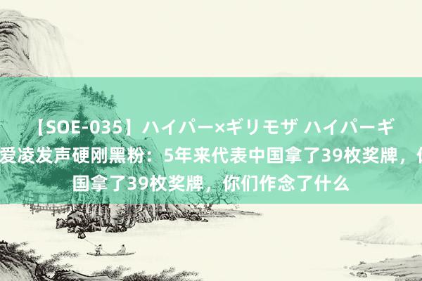 【SOE-035】ハイパー×ギリモザ ハイパーギリモザ Ami 谷爱凌发声硬刚黑粉：5年来代表中国拿了39枚奖牌，你们作念了什么