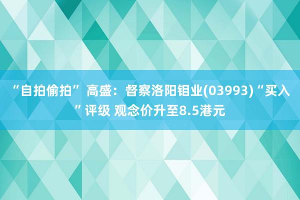 “自拍偷拍” 高盛：督察洛阳钼业(03993)“买入”评级 观念价升至8.5港元